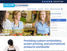 Tablet Screenshot of embroidme.com